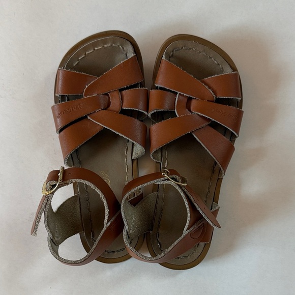 Brown Kids Salt Water Sandals - Picture 1 of 6